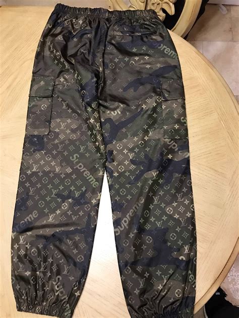 supreme louis vuitton track pants fake red|supreme x louis vuitton collection.